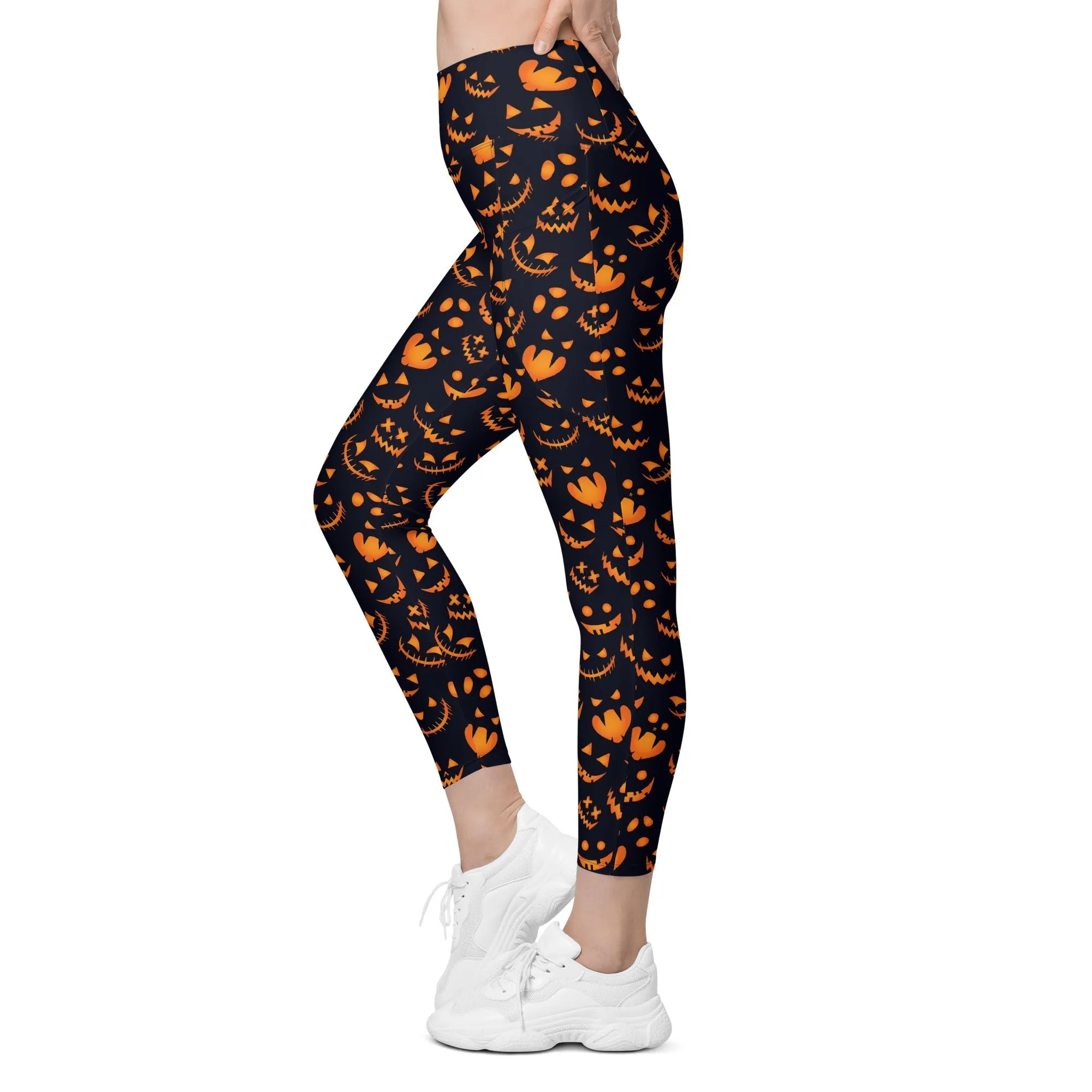 Spooktacular Halloween Leggings With Pockets