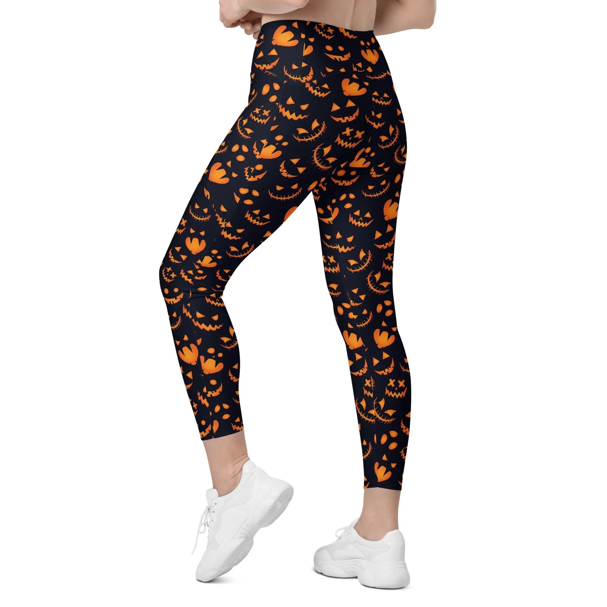 Spooktacular Halloween Leggings With Pockets