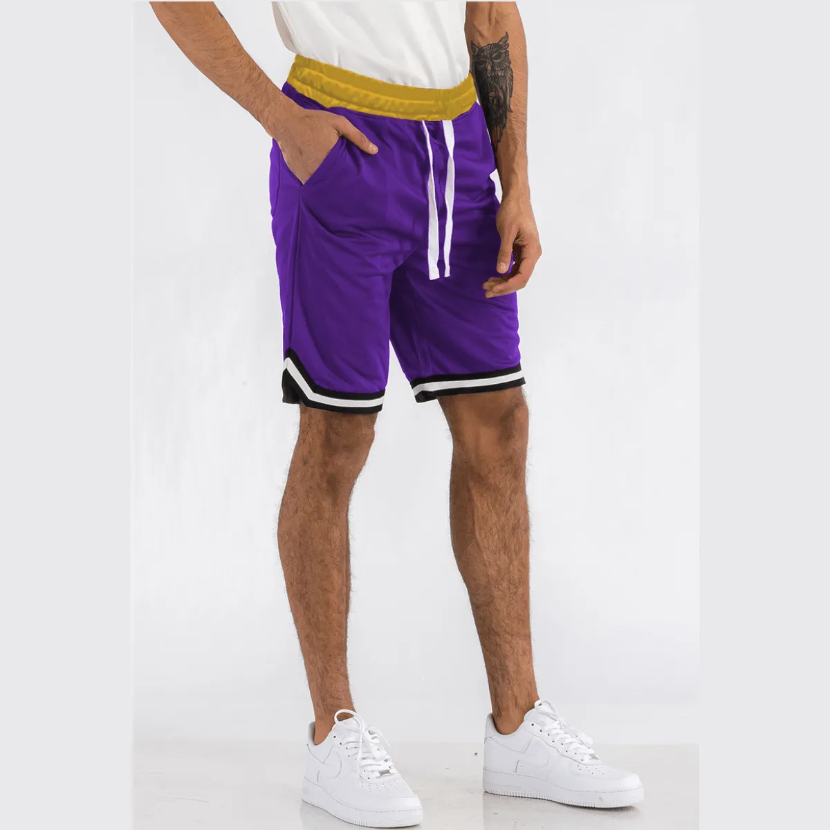 Striped Jordan Basketball Shorts