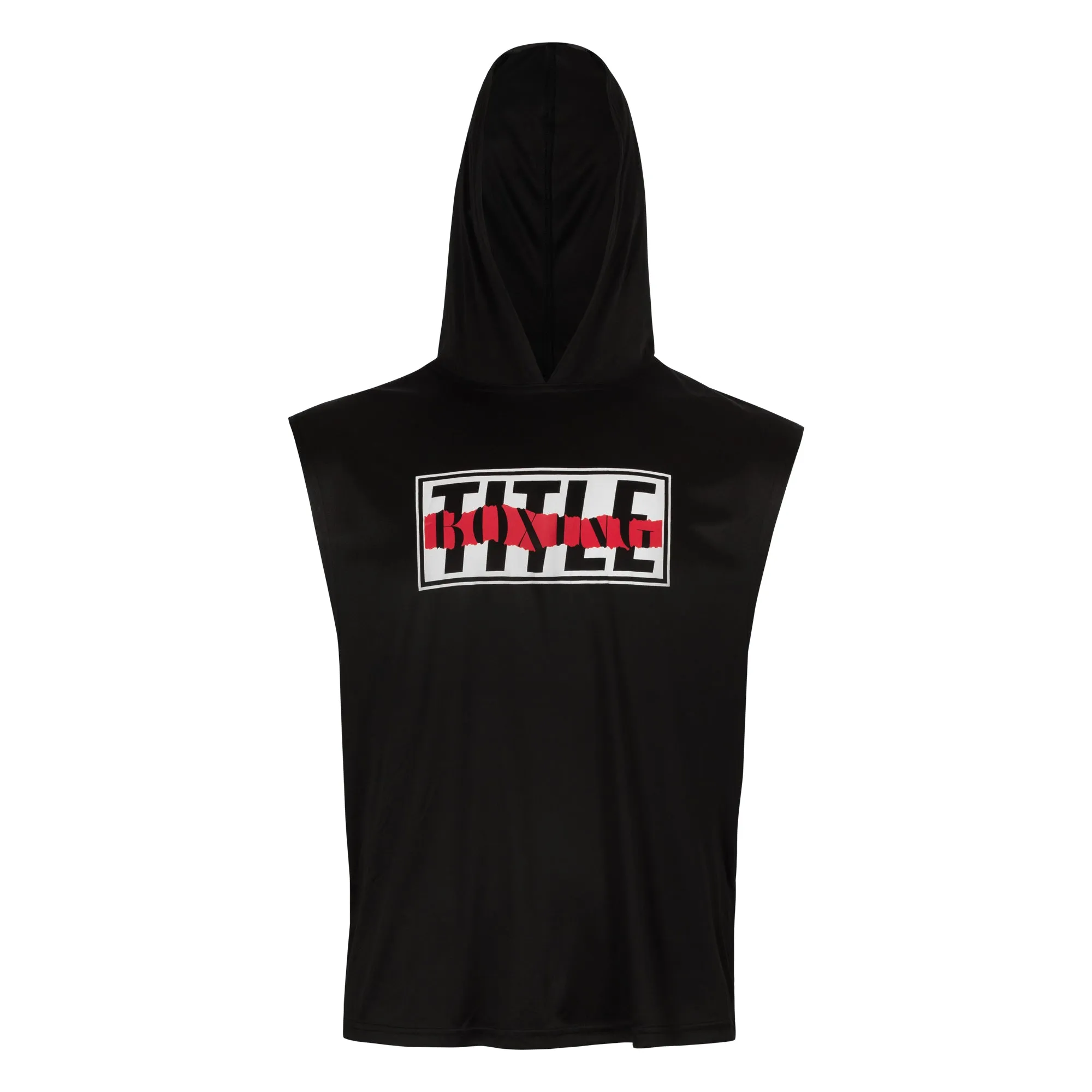 TITLE Boxing Simply Shredded Sleeveless Hoodie