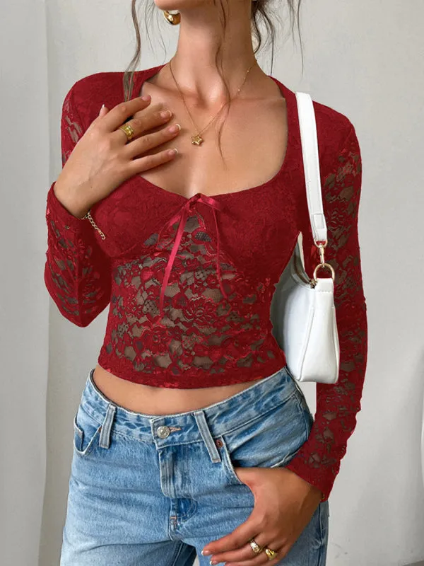 Trendy Victorian Lace Top for Chic Date Nights & Events