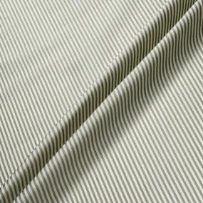 Vanilla & Grey Thin Striped Pure Silk Taffeta