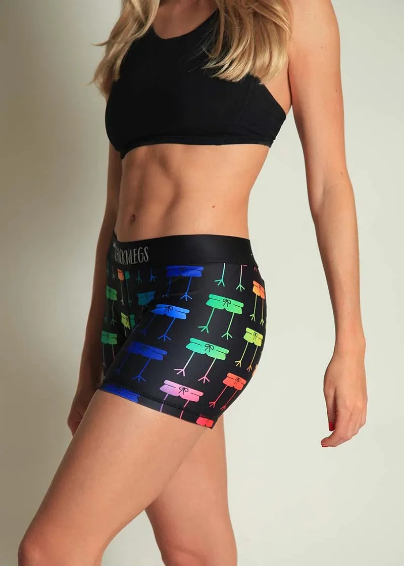 Women's Rainbow Mile 3" Compression Shorts