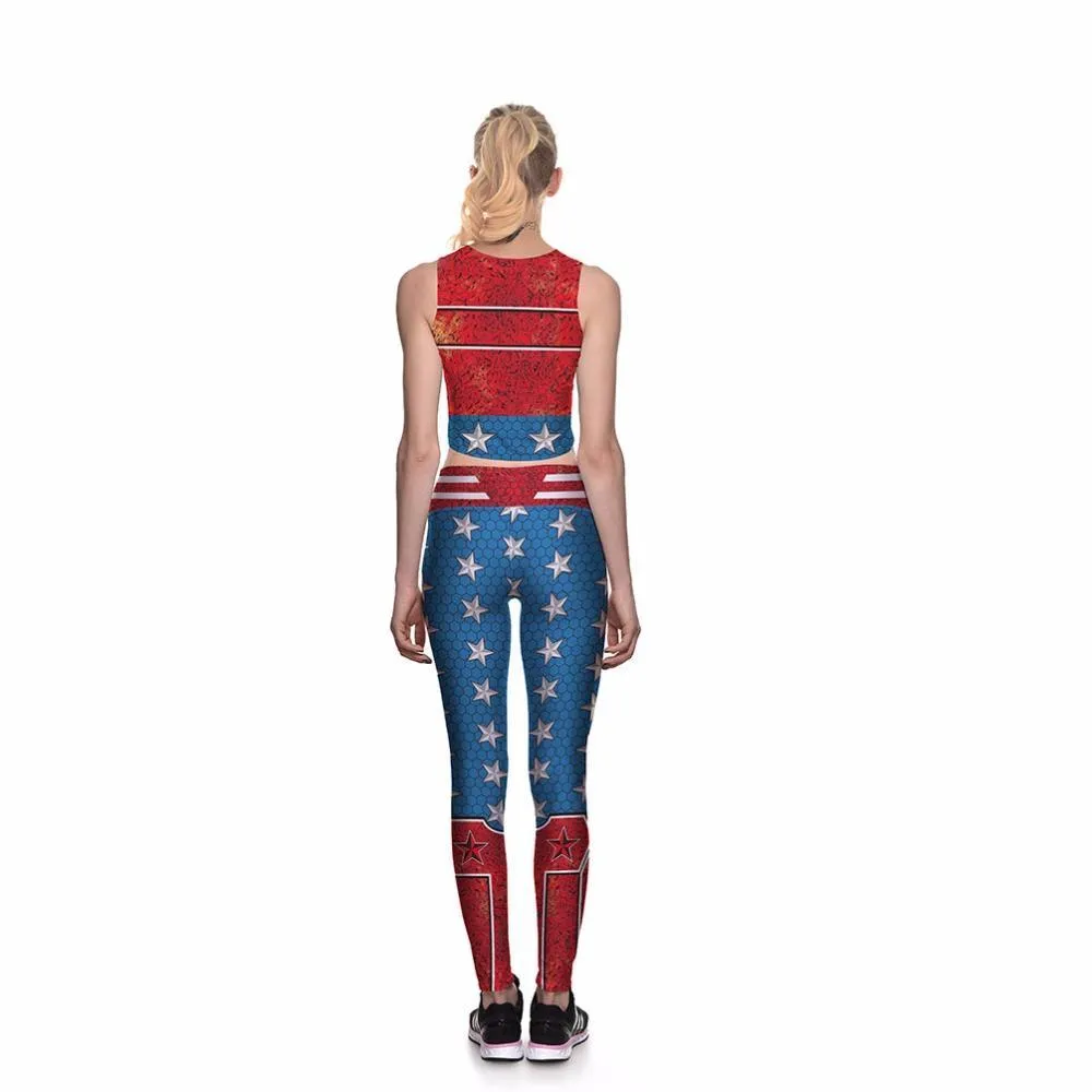 WONDER WOMAN Retro Compression Leggings